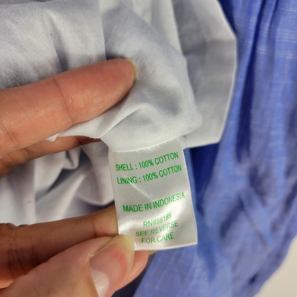 Lilly Pulitzer Essie Chambray Ruffle Sleeveless Button Up Sheath Shirt Dress - Picture 14 of 15